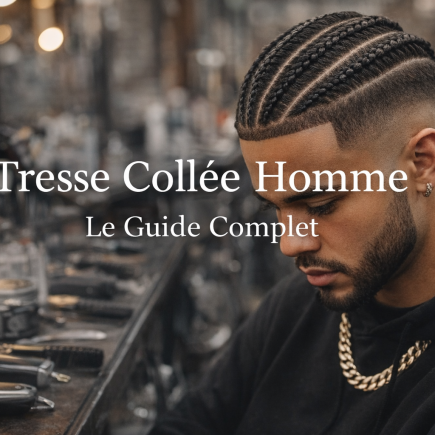 tresse collée homme