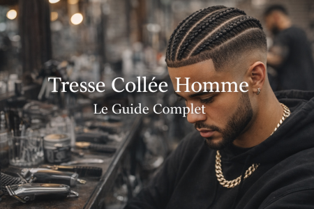 tresse collée homme