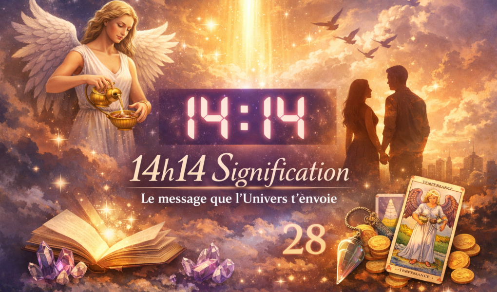 14h14 signification heure miroir