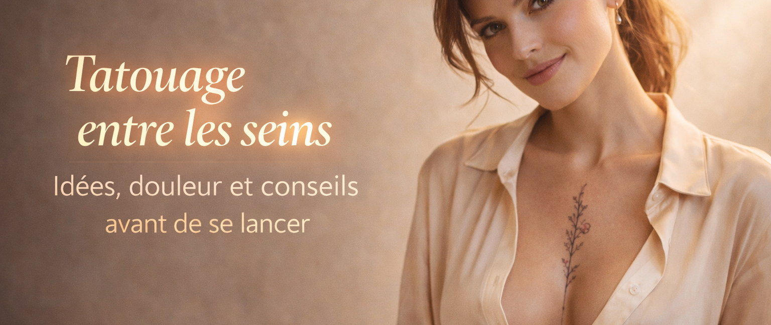 Tatouage entre les seins